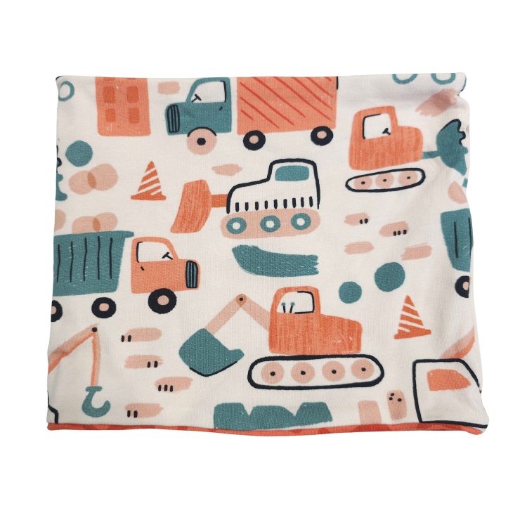 Wendeschlupfschal kleine Bauarbeiter (innen orange)